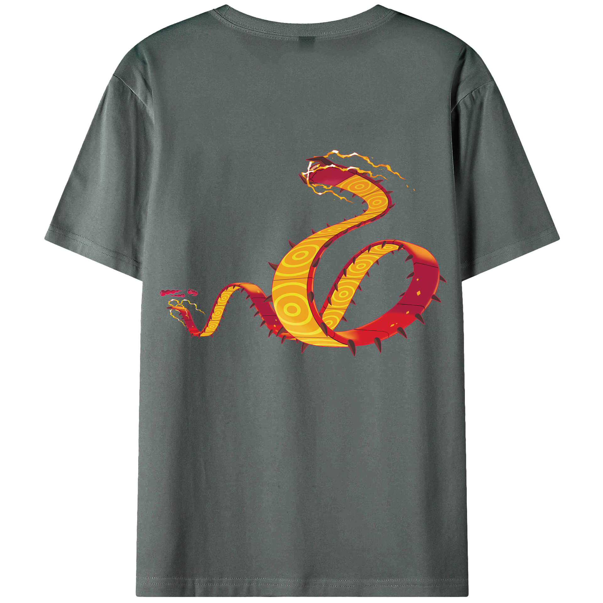 （画像用） ポケットモンスター Pokémon 綿100％ メンズ半袖Tシャツ（バックプリント） 通気性
